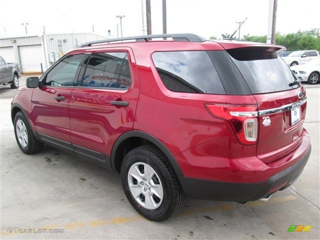 2014 Explorer FWD - Ruby Red / Medium Light Stone photo #5