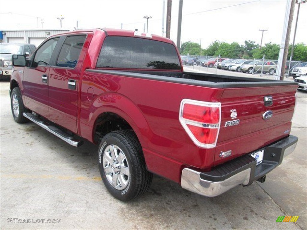 2014 F150 XLT SuperCrew - Ruby Red / Steel Grey photo #5