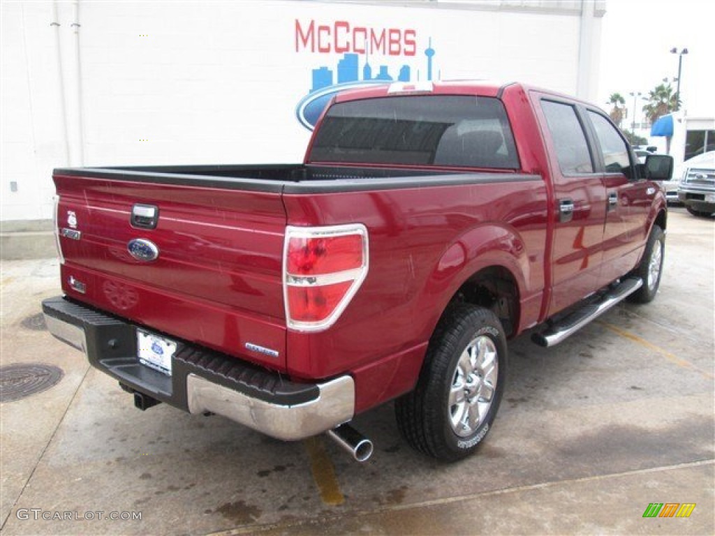 2014 F150 XLT SuperCrew - Ruby Red / Steel Grey photo #7