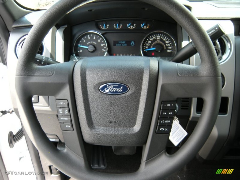 2014 F150 XLT SuperCrew - Oxford White / Steel Grey photo #31