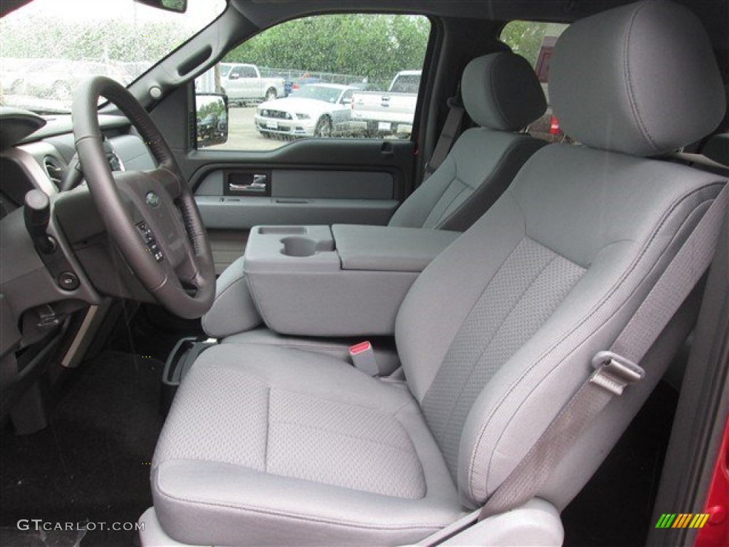 2014 F150 XLT SuperCrew - Ruby Red / Steel Grey photo #10