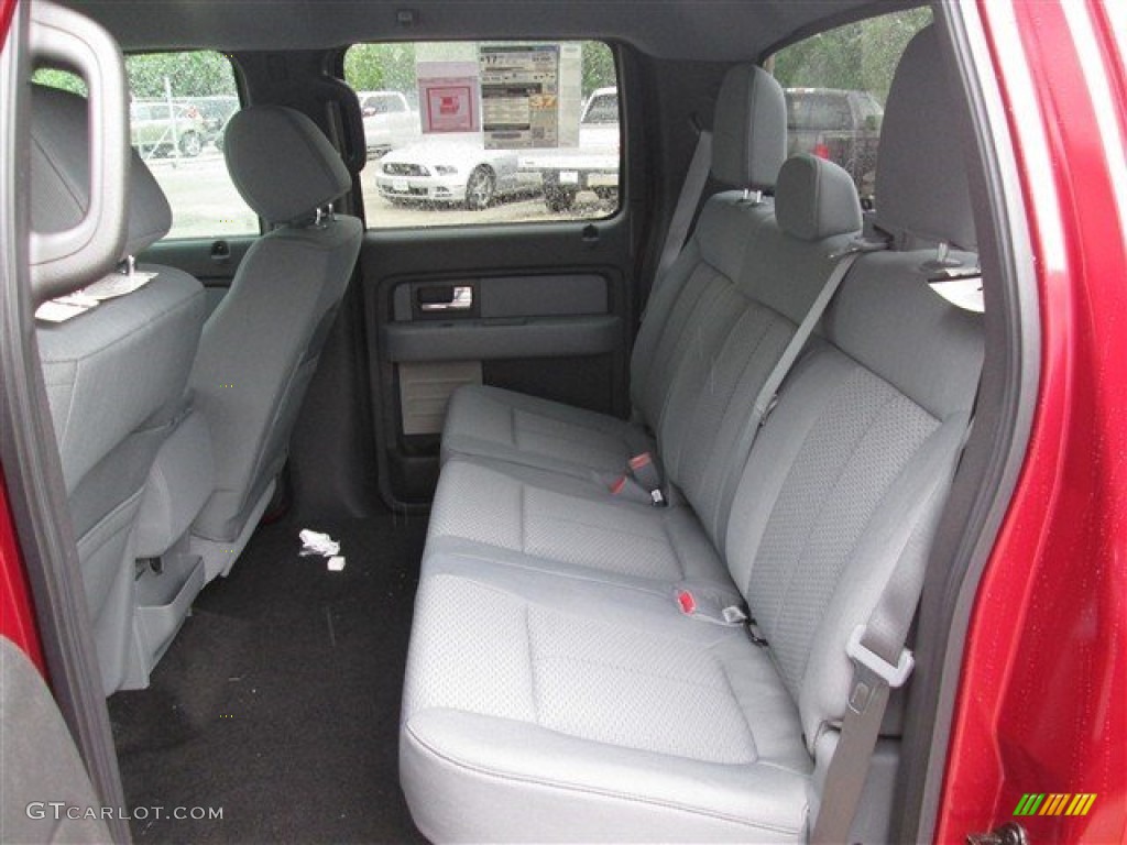 2014 F150 XLT SuperCrew - Ruby Red / Steel Grey photo #13