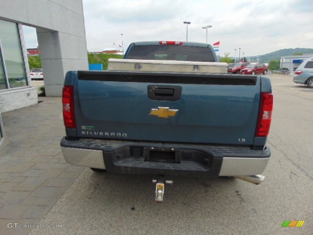 2011 Silverado 1500 LS Extended Cab - Blue Granite Metallic / Dark Titanium photo #7