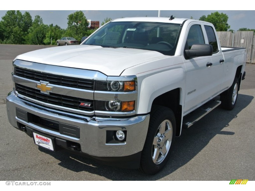 2015 Silverado 2500HD LT Double Cab 4x4 - Summit White / Jet Black photo #2