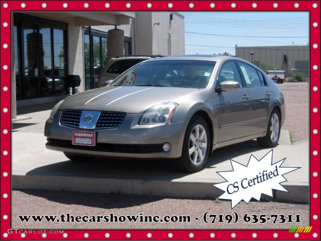 2005 Maxima 3.5 SL - Coral Sand Metallic / Cafe Latte photo #1