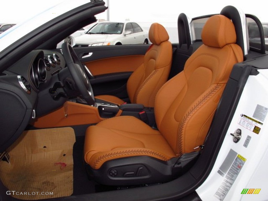 S Madras Brown Baseball-optic Leather Interior 2015 Audi TT 2.0T quattro Roadster Photo #93920609