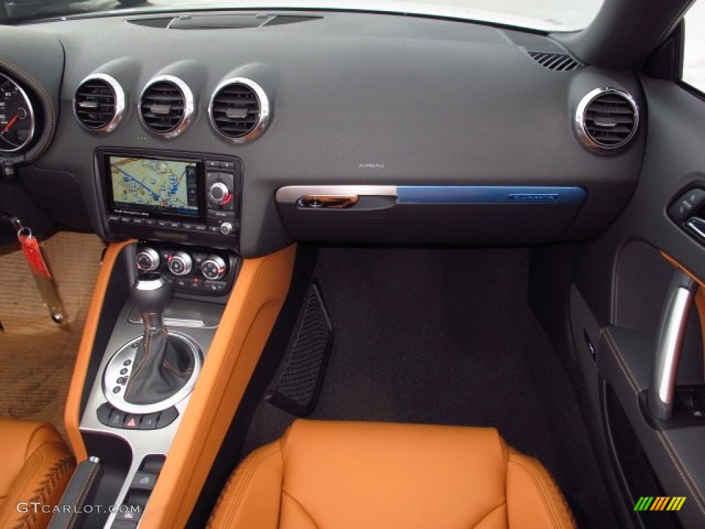 2015 Audi TT 2.0T quattro Roadster S Madras Brown Baseball-optic Leather Dashboard Photo #93920636