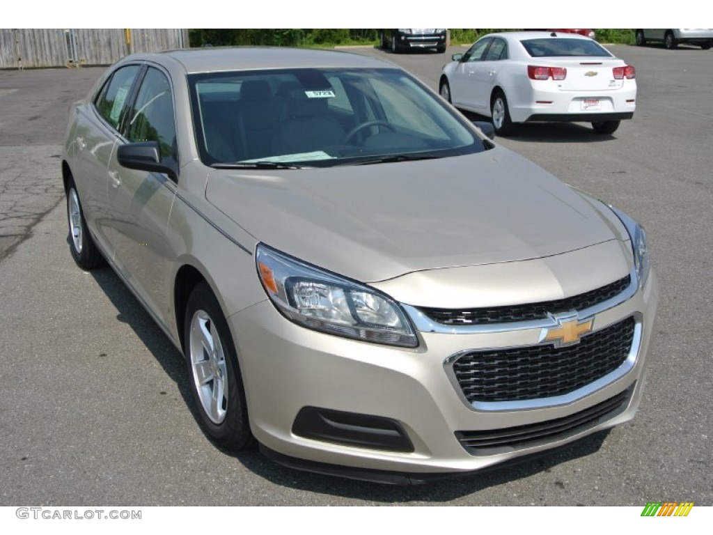 2014 Malibu LS - Champagne Silver Metallic / Jet Black/Titanium photo #1