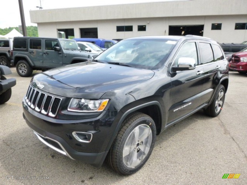 2014 Grand Cherokee Limited 4x4 - Brilliant Black Crystal Pearl / New Zealand Black/Light Frost photo #2