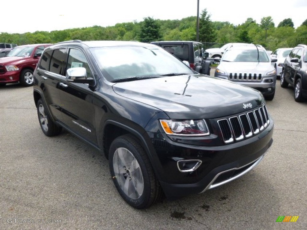 2014 Grand Cherokee Limited 4x4 - Brilliant Black Crystal Pearl / New Zealand Black/Light Frost photo #4