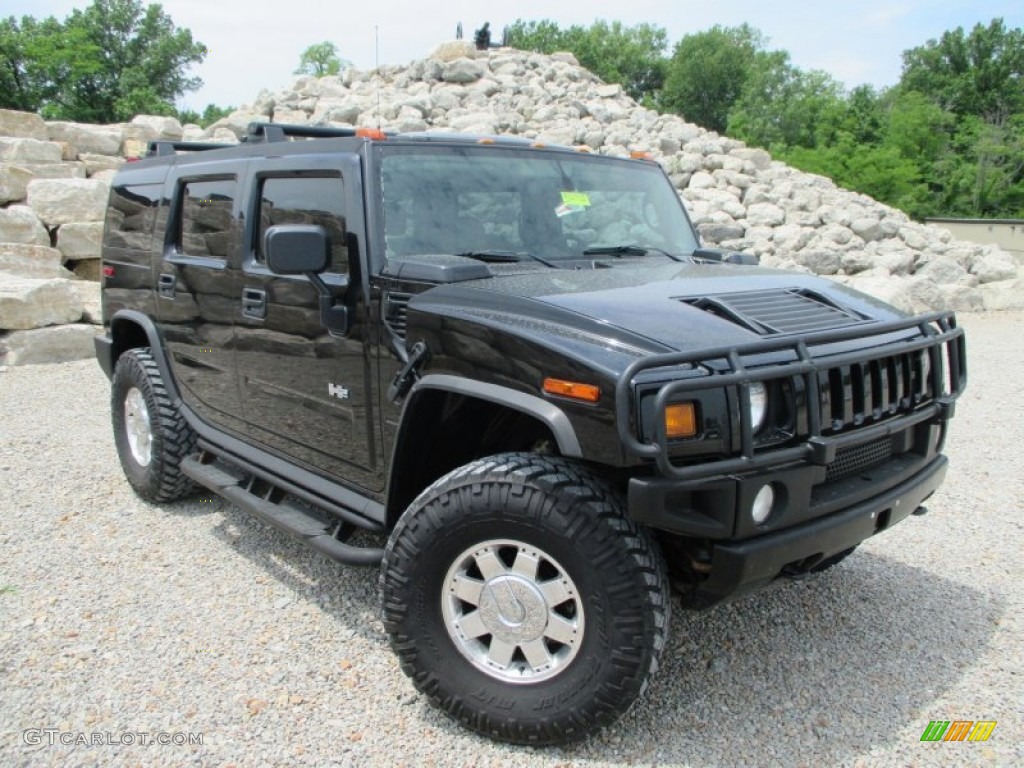 Black 2004 Hummer H2 SUV Exterior Photo #93928355