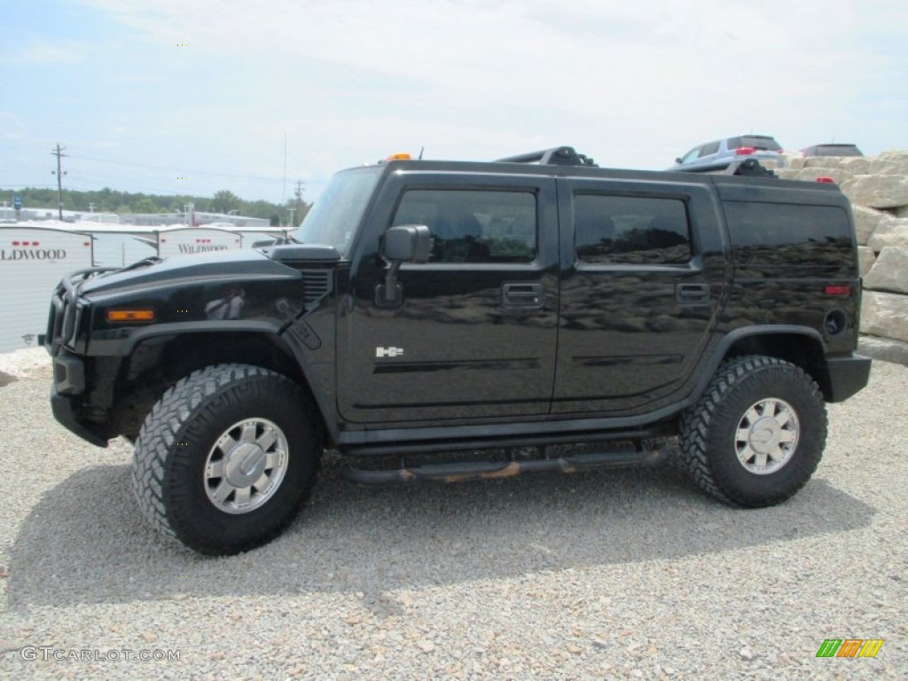 Black 2004 Hummer H2 SUV Exterior Photo #93928373
