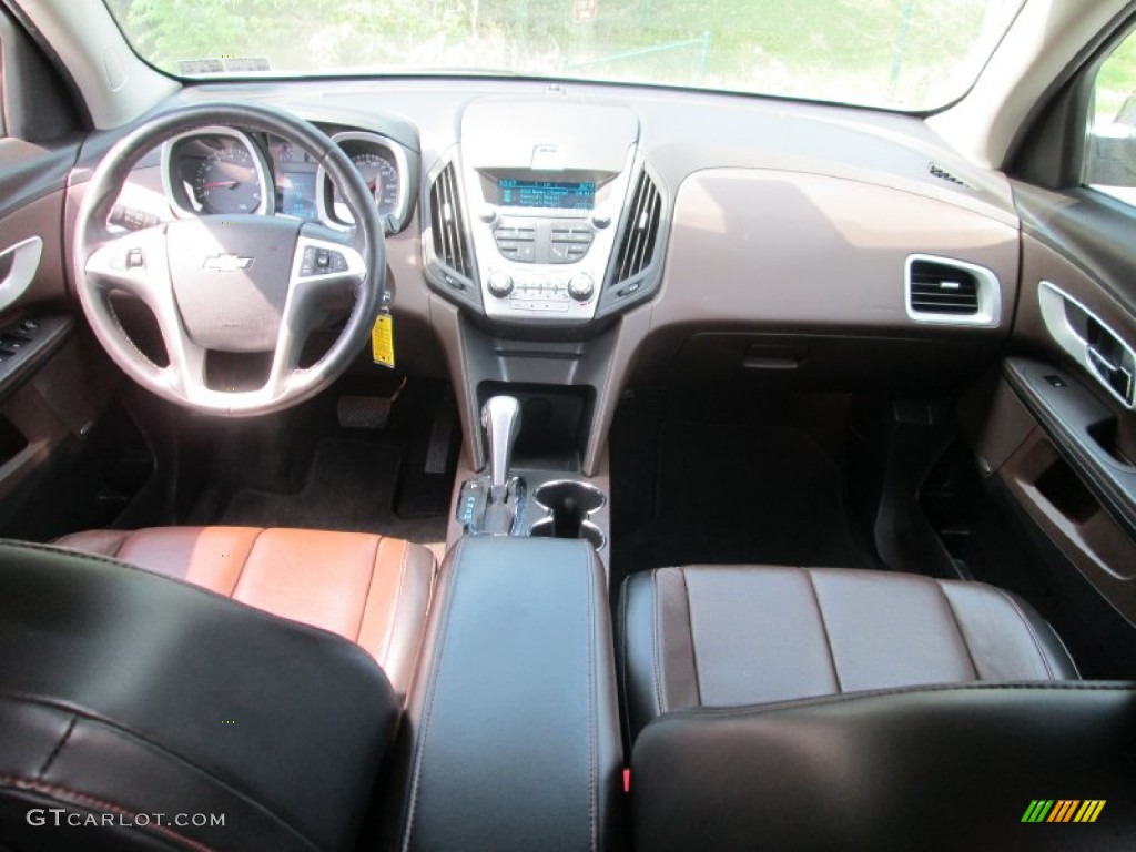 2010 Equinox LTZ - Gold Mist Metallic / Jet Black/Brownstone photo #25