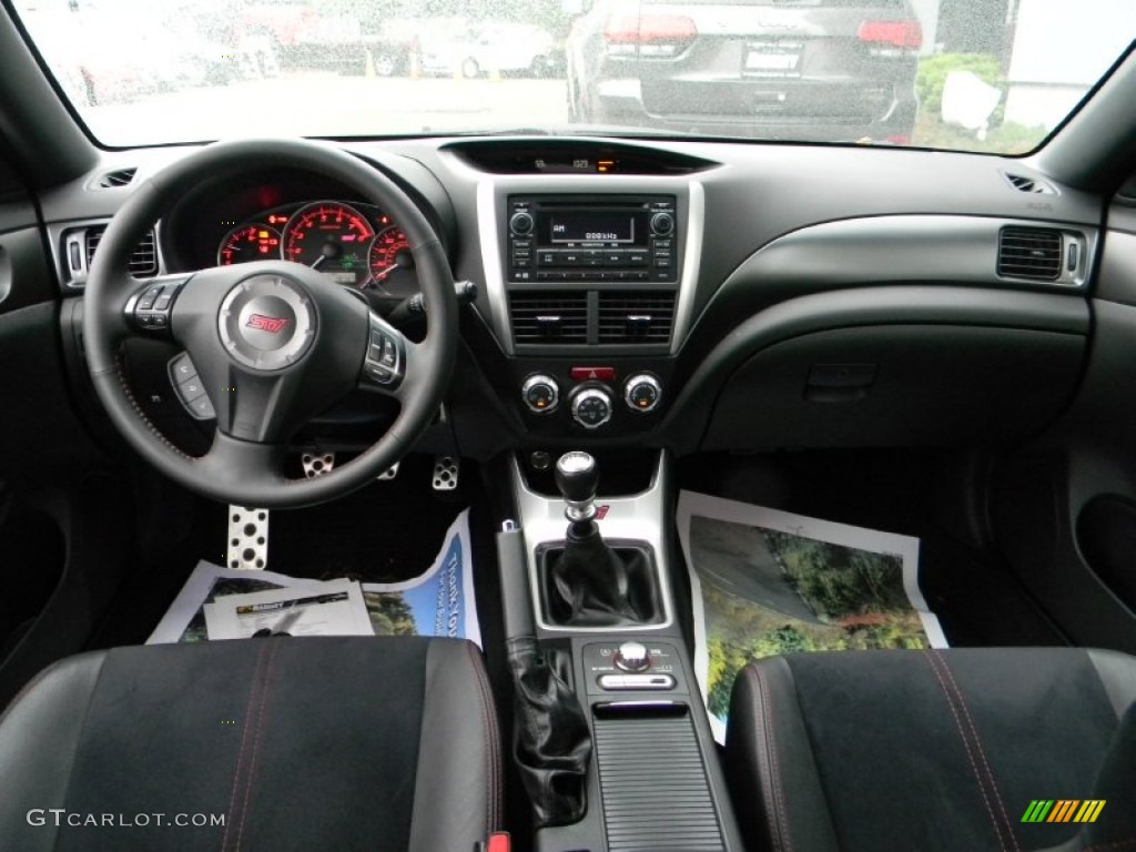 2011 Subaru Impreza WRX STi STI  Black/Alcantara Dashboard Photo #93930584