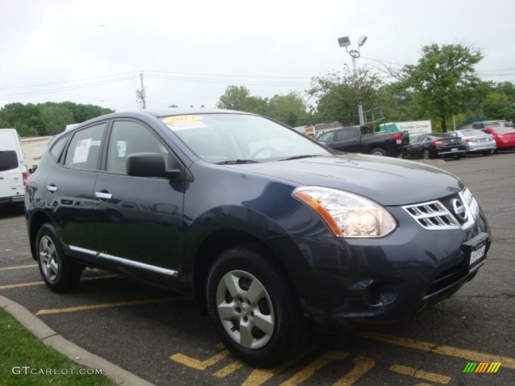 2013 Rogue S AWD - Graphite Blue / Gray photo #3