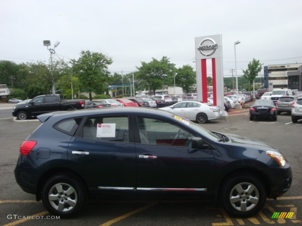 2013 Rogue S AWD - Graphite Blue / Gray photo #4