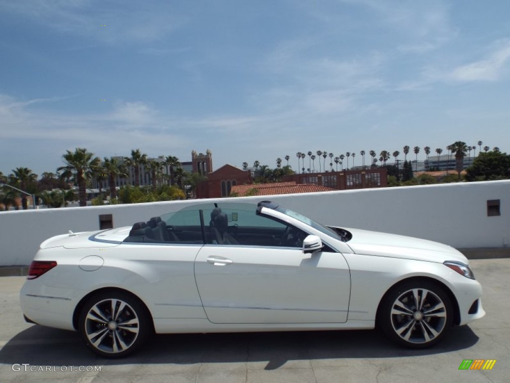 2014 E 350 Cabriolet - Diamond White Metallic / Black photo #3
