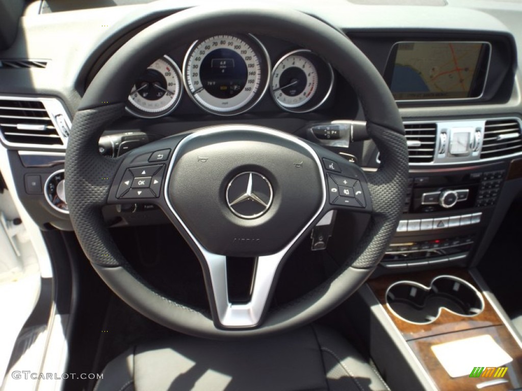 2014 E 350 Cabriolet - Diamond White Metallic / Black photo #7