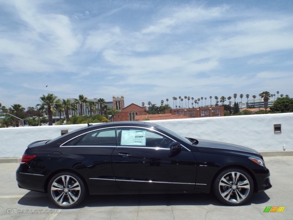 2014 E 350 Coupe - Black / Black photo #3