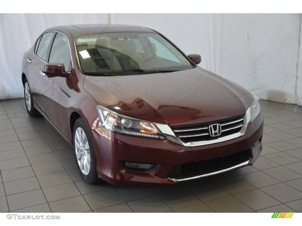 2014 Accord EX Sedan - Basque Red Pearl II / Ivory photo #1