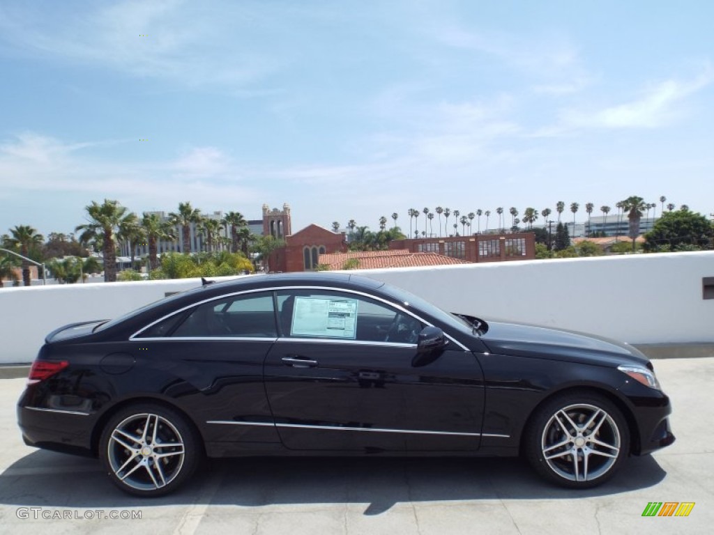 2014 E 350 Coupe - Black / Red/Black photo #3