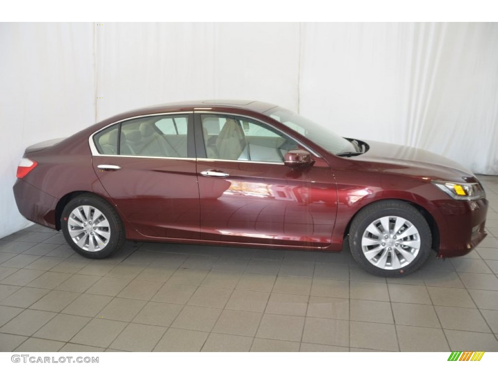 2014 Accord EX Sedan - Basque Red Pearl II / Ivory photo #5