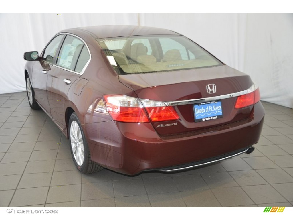 2014 Accord EX Sedan - Basque Red Pearl II / Ivory photo #6