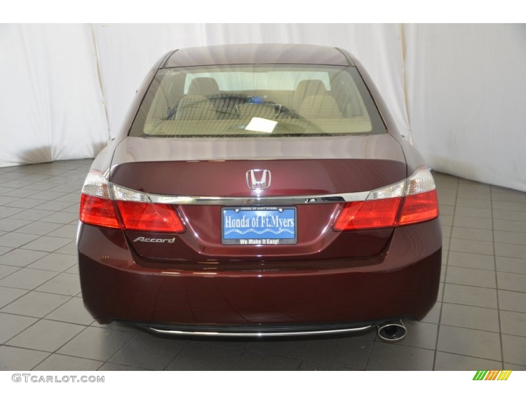 2014 Accord EX Sedan - Basque Red Pearl II / Ivory photo #7