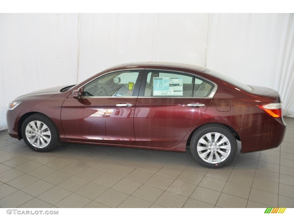 2014 Accord EX Sedan - Basque Red Pearl II / Ivory photo #8