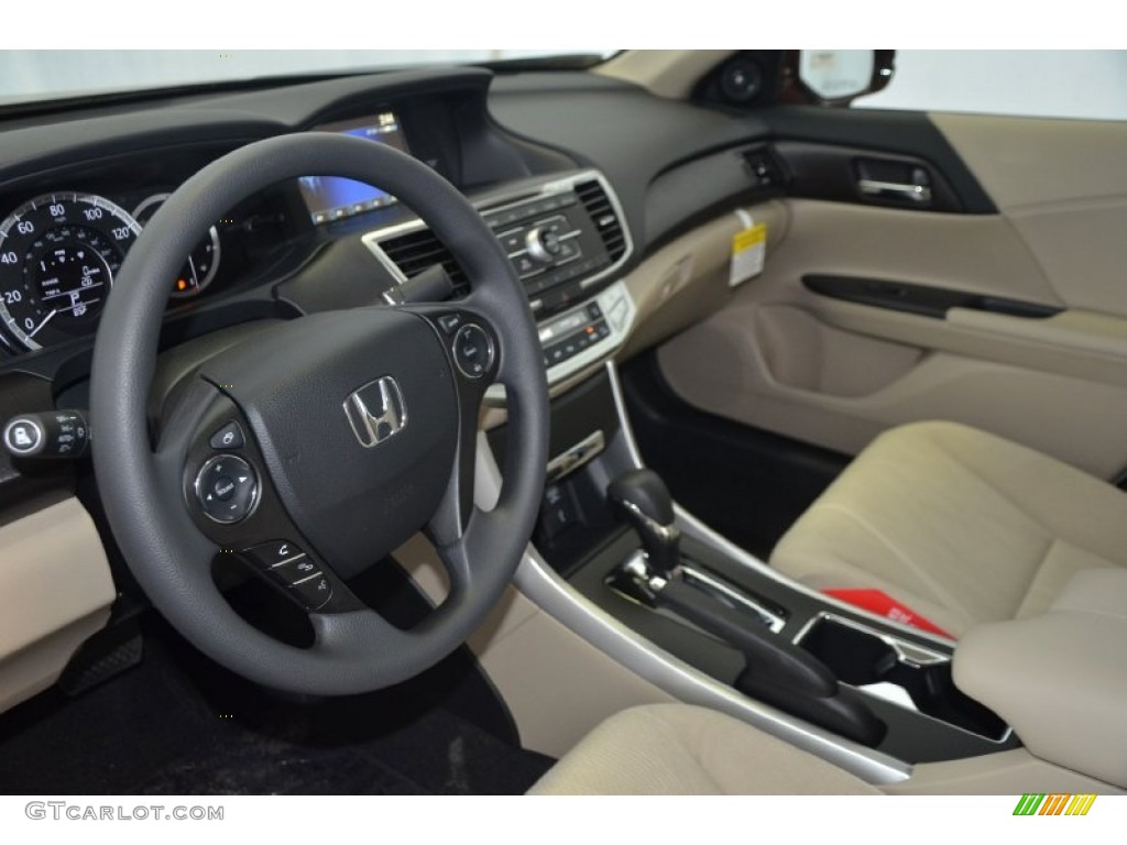 2014 Accord EX Sedan - Basque Red Pearl II / Ivory photo #10