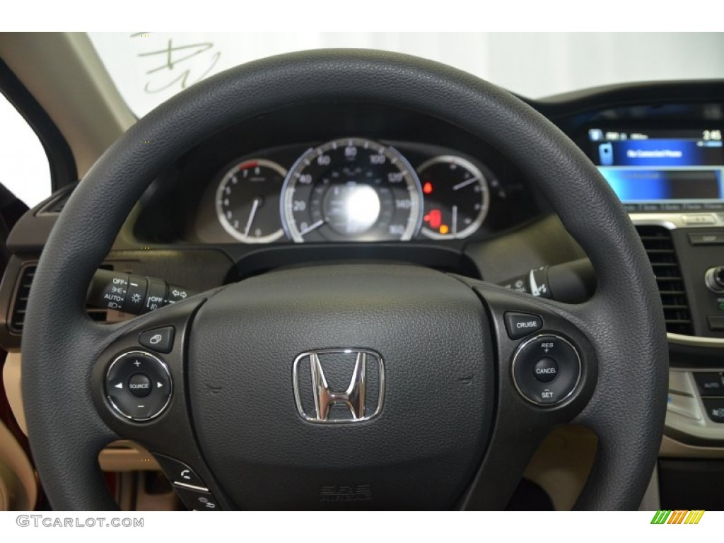 2014 Accord EX Sedan - Basque Red Pearl II / Ivory photo #21
