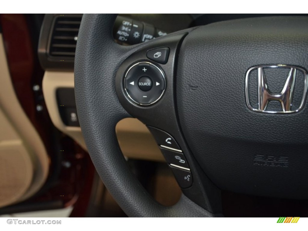 2014 Accord EX Sedan - Basque Red Pearl II / Ivory photo #23