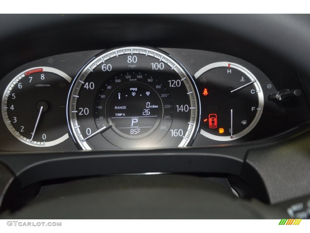 2014 Accord EX Sedan - Basque Red Pearl II / Ivory photo #24