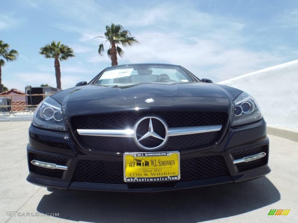 2014 SLK 250 Roadster - Black / Black photo #2