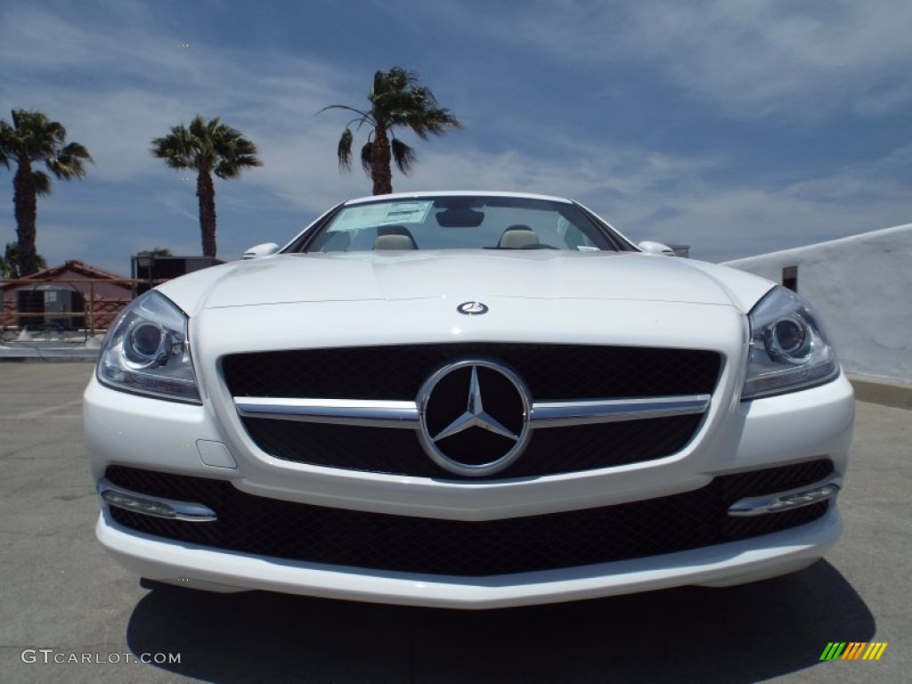 2014 SLK 250 Roadster - Polar White / Sahara Beige photo #2