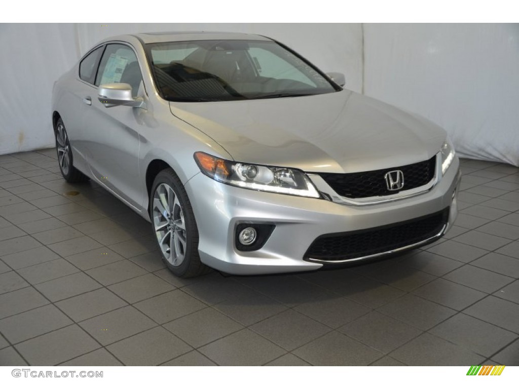 2014 Accord EX-L V6 Sedan - Alabaster Silver Metallic / Black photo #1