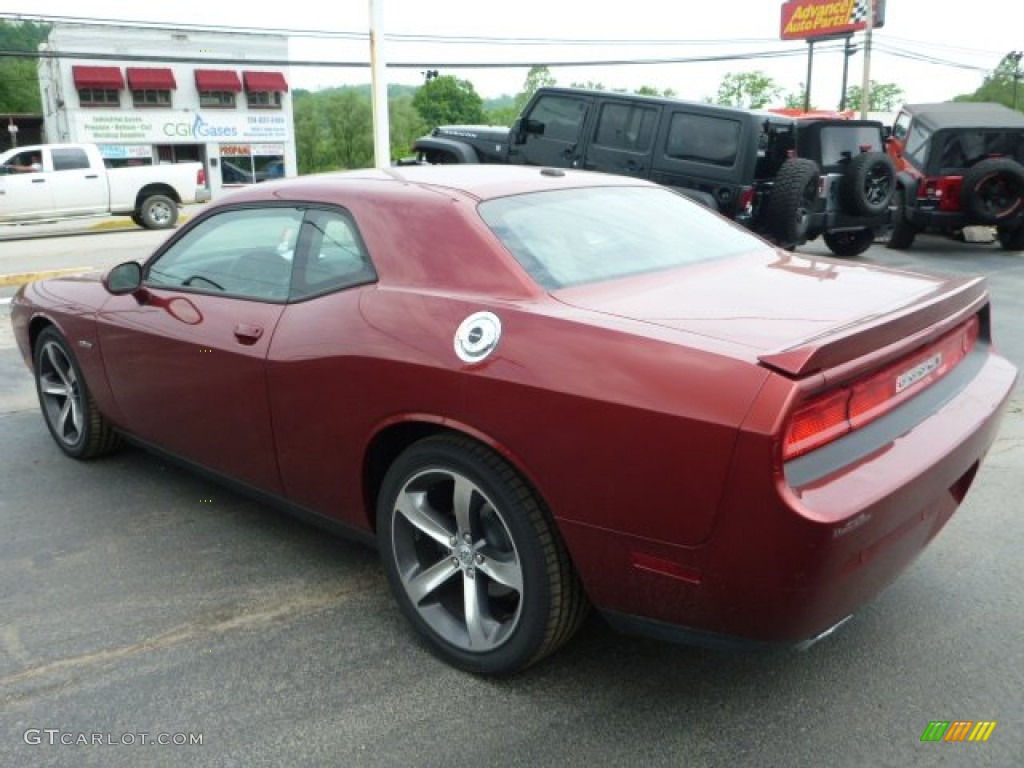 2014 Challenger R/T 100th Anniversary Edition - High Octane Red Pearl / Anniversary Dark Slate Gray/Foundry Black photo #3