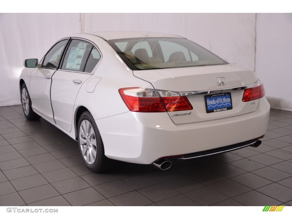 2014 Accord EX-L V6 Coupe - White Orchid Pearl / Ivory photo #6