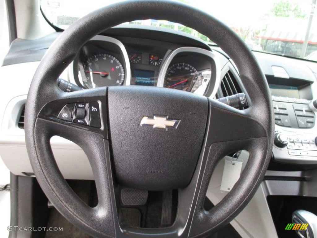 2011 Chevrolet Equinox LS AWD Light Titanium/Jet Black Steering Wheel Photo #93939803