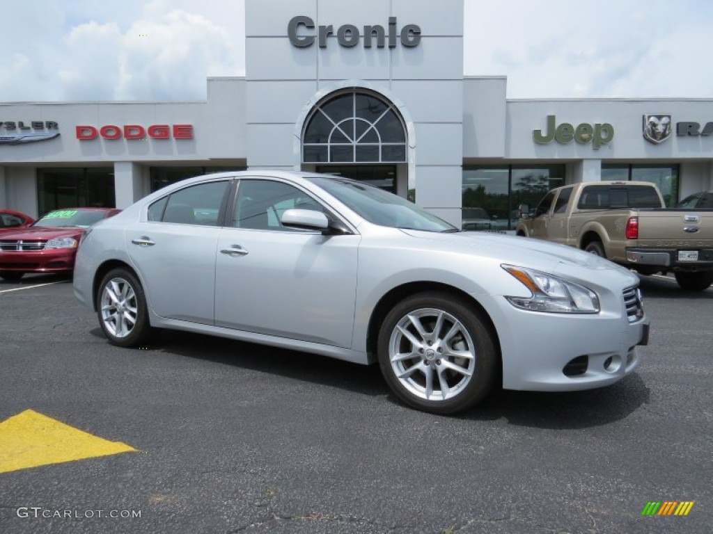 2013 Maxima 3.5 S - Brilliant Silver / Charcoal photo #1