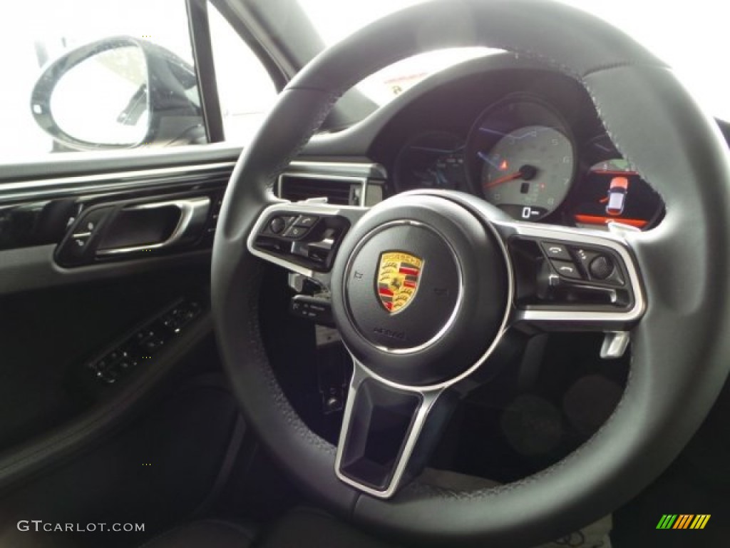 2015 Porsche Macan S Black Steering Wheel Photo #93940164