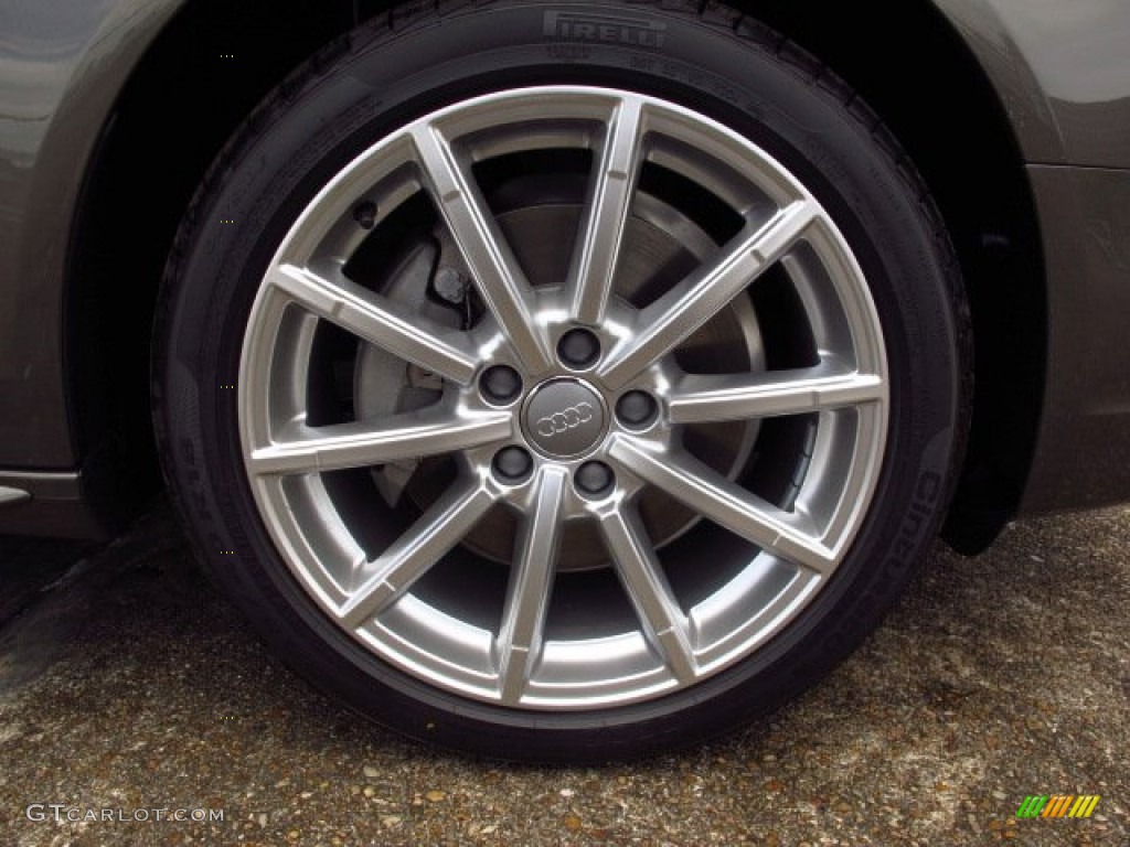 2014 A4 2.0T quattro Sedan - Dakota Grey Metallic / Chestnut Brown/Black photo #7