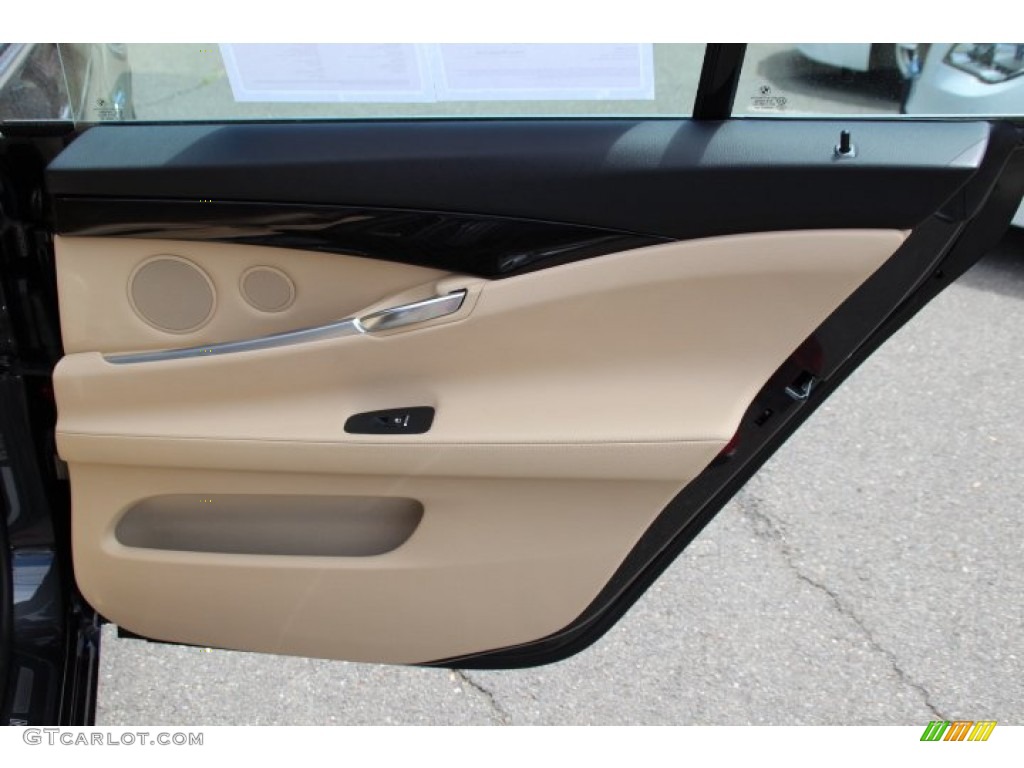 2014 5 Series 535i xDrive Gran Turismo - Dark Graphite Metallic / Venetian Beige photo #23