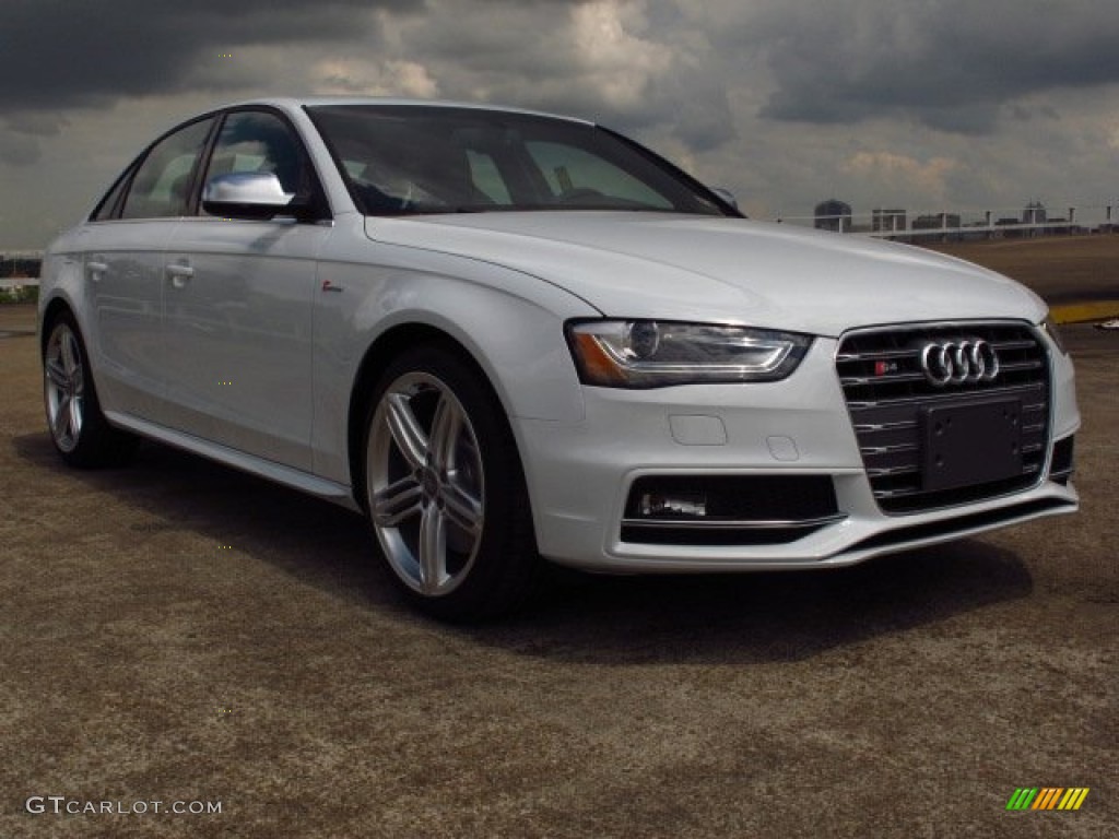 2014 S4 Premium plus 3.0 TFSI quattro - Glacier White Metallic / Black/Lunar Silver photo #1