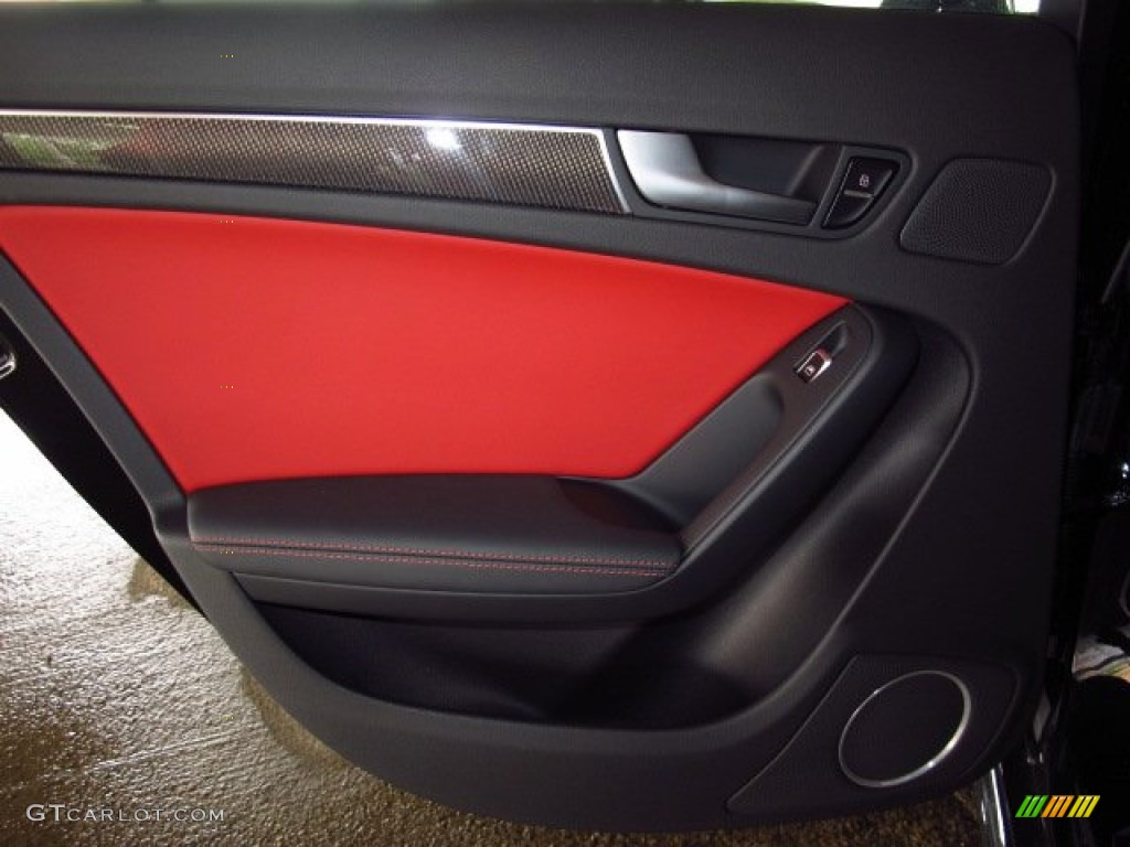 2014 S4 Premium plus 3.0 TFSI quattro - Phantom Black Pearl / Black/Magma Red photo #13