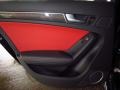 Black/Magma Red Door Panel Photo for 2014 Audi S4 #93942921