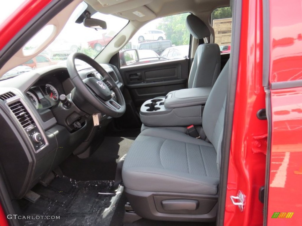 2014 1500 Express Quad Cab - Flame Red / Black/Diesel Gray photo #11
