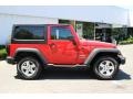 2011 Flame Red Jeep Wrangler Sport 4x4  photo #2