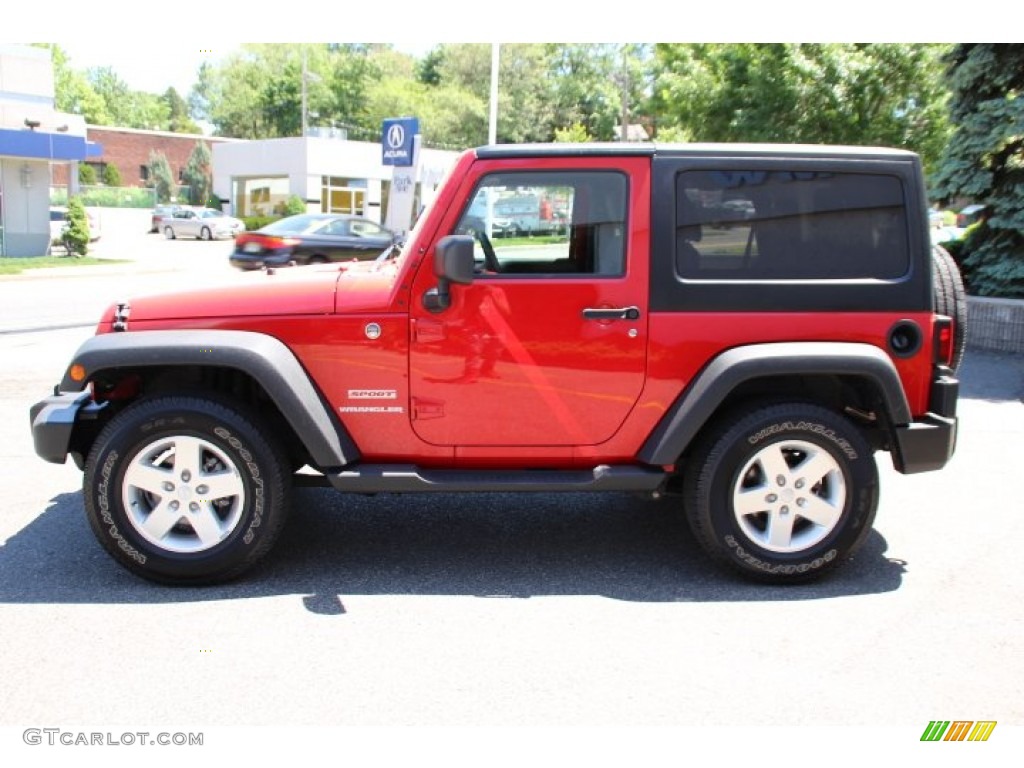 2011 Wrangler Sport 4x4 - Flame Red / Black photo #6