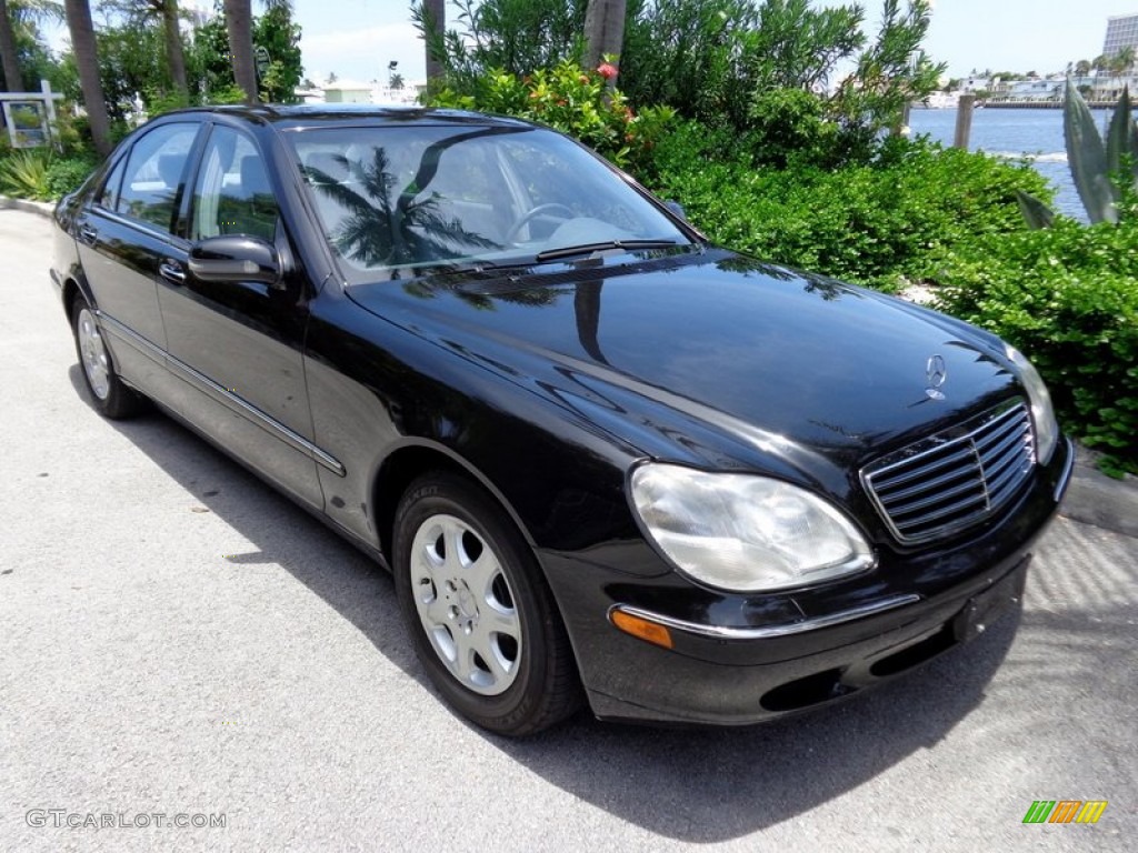 Black 2000 Mercedes-Benz S 430 Sedan Exterior Photo #93946410